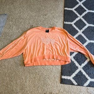 Cropped Nike felt hoodie